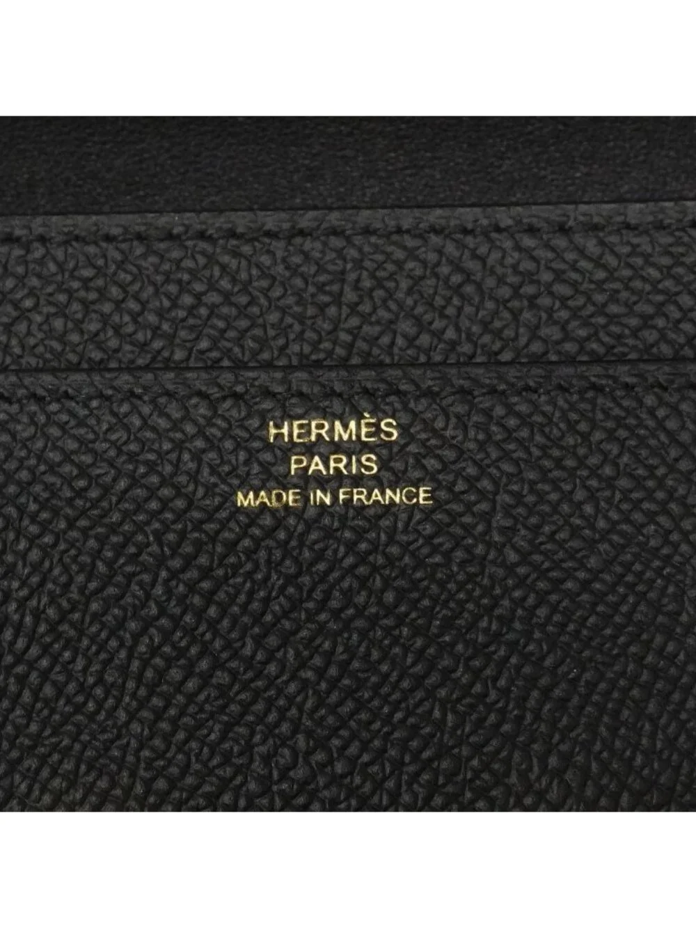 Hermes Wallet on Chain Constance to Go Veau Epsom Black Gold Shoulder Bag